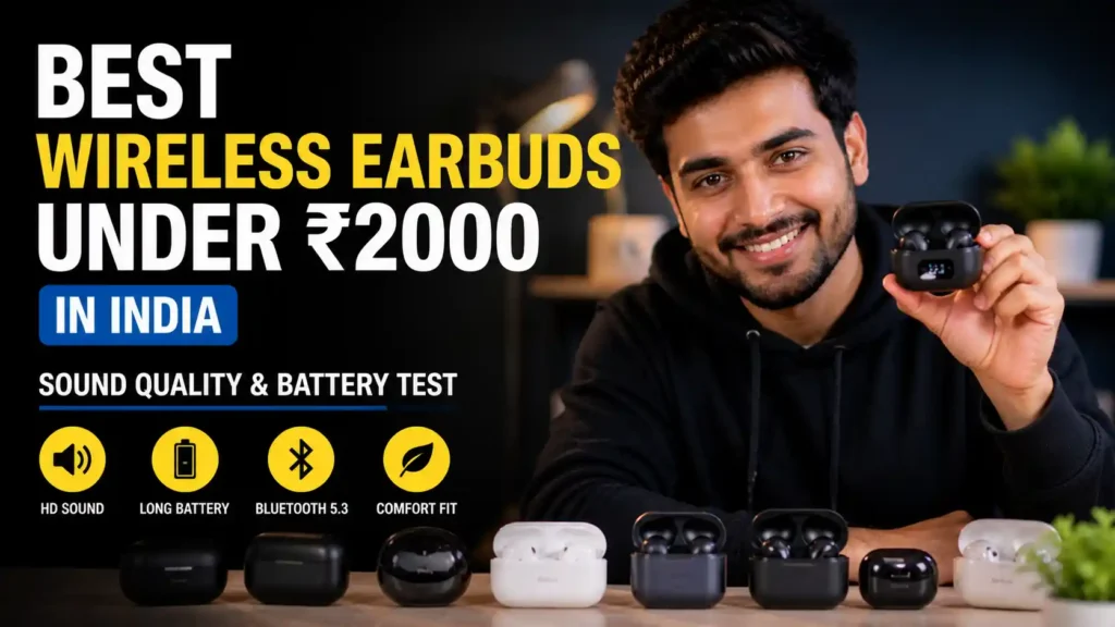 Best Wireless Earbuds Under ₹2000 in India – Sound Quality & Battery Test